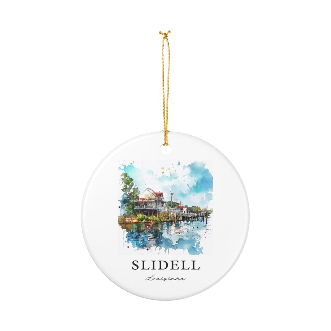 Slidell Louisiana Ornament: Unique Slidell Louisiana Souvenir, Slidell Louisiana Xmas Decor, and Authentic Slidell Louisiana Gift