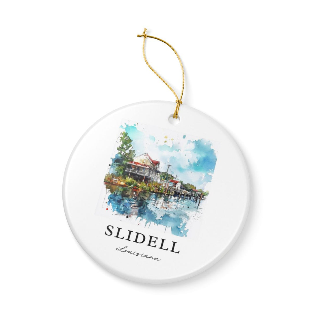 Slidell Louisiana Ornament: Unique Slidell Louisiana Souvenir, Slidell Louisiana Xmas Decor, and Authentic Slidell Louisiana Gift