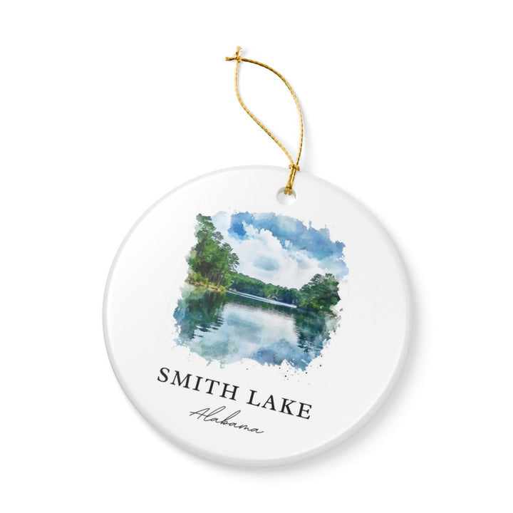 Smith Lake Alabama USA Ornament: Unique Smith Lake Souvenir, Smith Lake Alabama Xmas Decor, and Authentic Smith Lake Gift