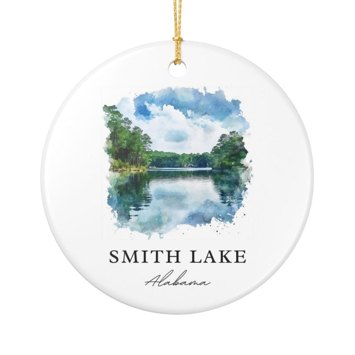 Smith Lake Alabama USA Ornament: Unique Smith Lake Souvenir, Smith Lake Alabama Xmas Decor, and Authentic Smith Lake Gift