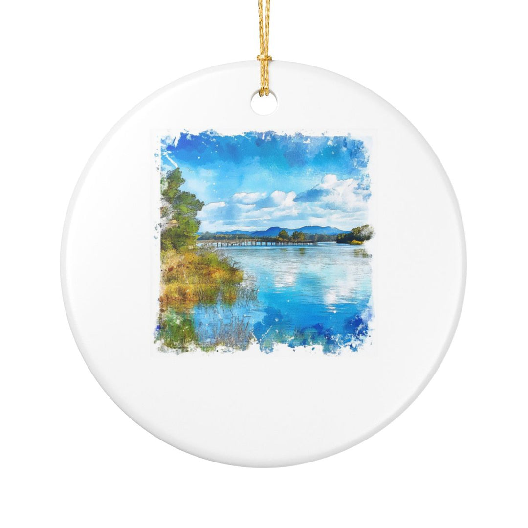 Smith Mountain Lake Ornament: Unique Smith Mountain Lake Souvenir, Smith Mountain Lake Xmas Decor, and Authentic Smith Mountain Lake Gift