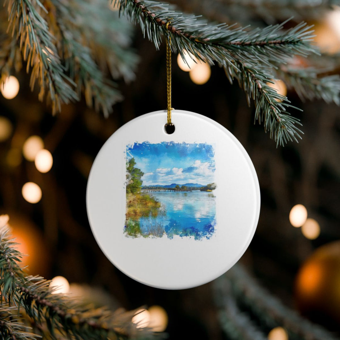 Smith Mountain Lake Ornament: Unique Smith Mountain Lake Souvenir, Smith Mountain Lake Xmas Decor, and Authentic Smith Mountain Lake Gift