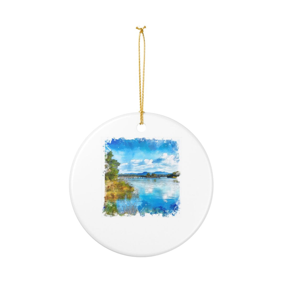 Smith Mountain Lake Ornament: Unique Smith Mountain Lake Souvenir, Smith Mountain Lake Xmas Decor, and Authentic Smith Mountain Lake Gift