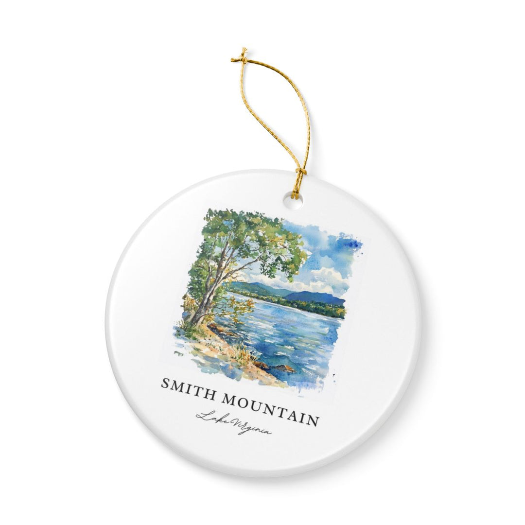 Smith Mountain Lake Virginia USA Ornament: Unique Smith Mountain Lake Souvenir, Smith Mountain Lake Xmas Decor, and Authentic Smith Mountain Lake Gift