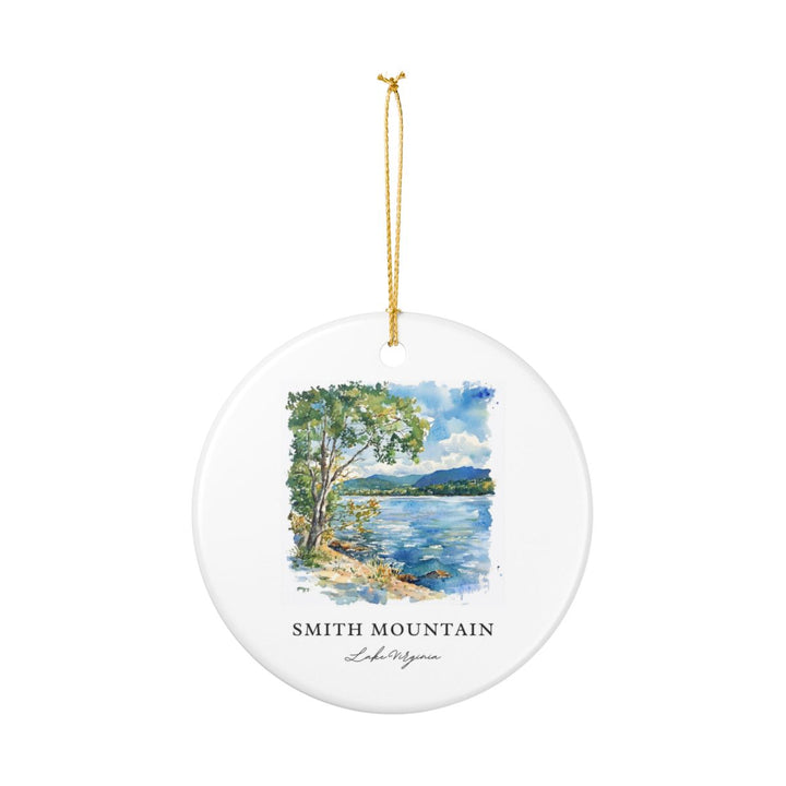 Smith Mountain Lake Virginia USA Ornament: Unique Smith Mountain Lake Souvenir, Smith Mountain Lake Xmas Decor, and Authentic Smith Mountain Lake Gift