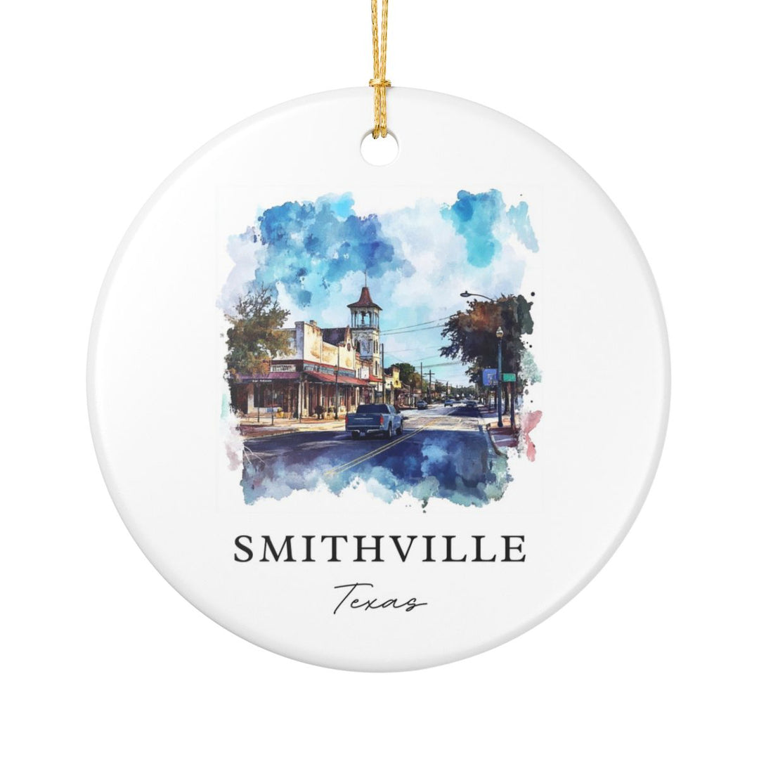 Smithville Texas USA Ornament: Unique Smithville Souvenir, Smithville Texas Xmas Decor, and Authentic Smithville Gift