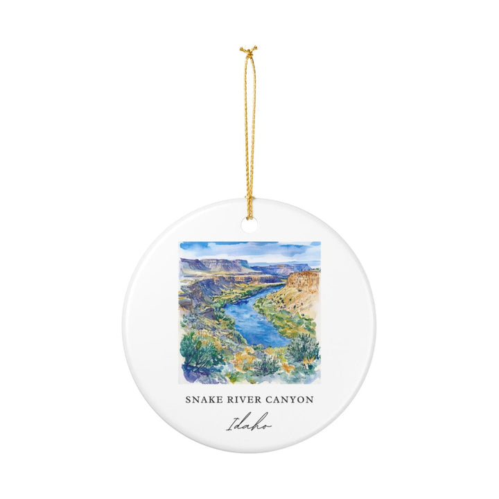 Snake River Canyon Idaho Ornament: Unique Snake River Canyon Idaho Souvenir, Snake River Canyon Idaho Xmas Decor