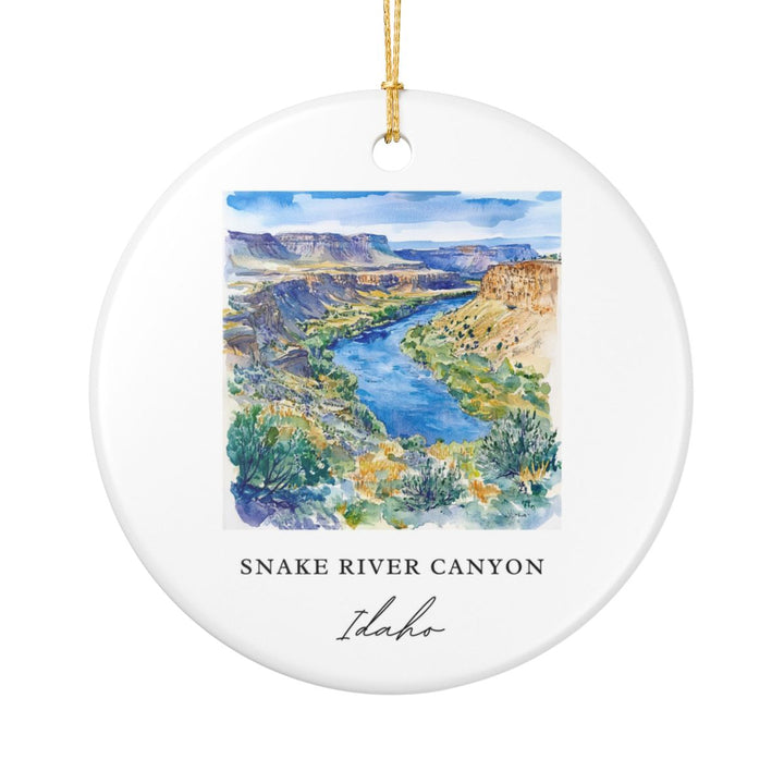 Snake River Canyon Idaho Ornament: Unique Snake River Canyon Idaho Souvenir, Snake River Canyon Idaho Xmas Decor