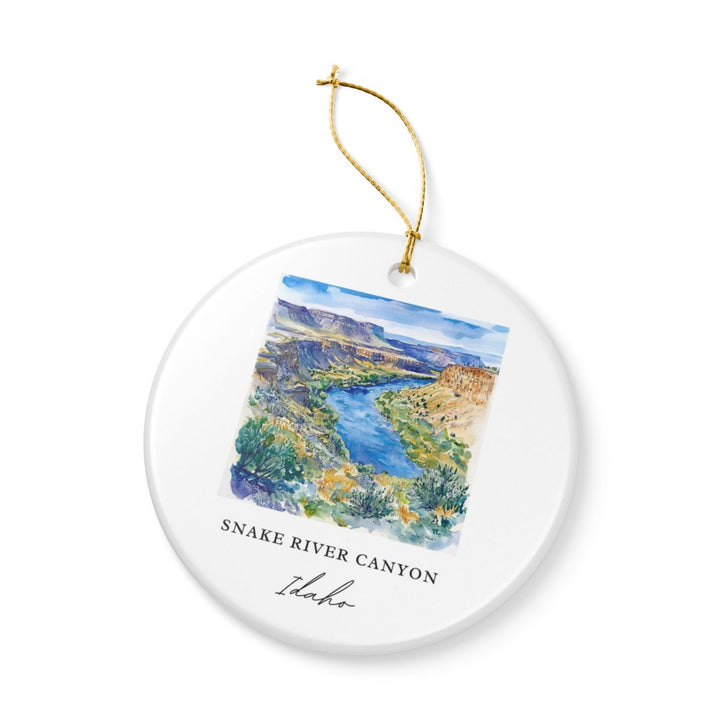 Snake River Canyon Idaho Ornament: Unique Snake River Canyon Idaho Souvenir, Snake River Canyon Idaho Xmas Decor