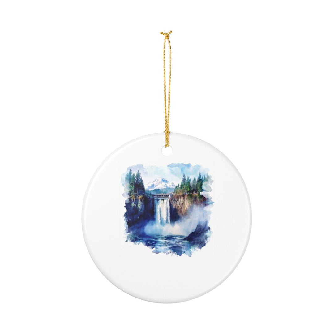Snoqualmie Falls Ornament: Unique Snoqualmie Falls Souvenir, Snoqualmie Falls Xmas Decor, and Authentic Snoqualmie Falls Gift