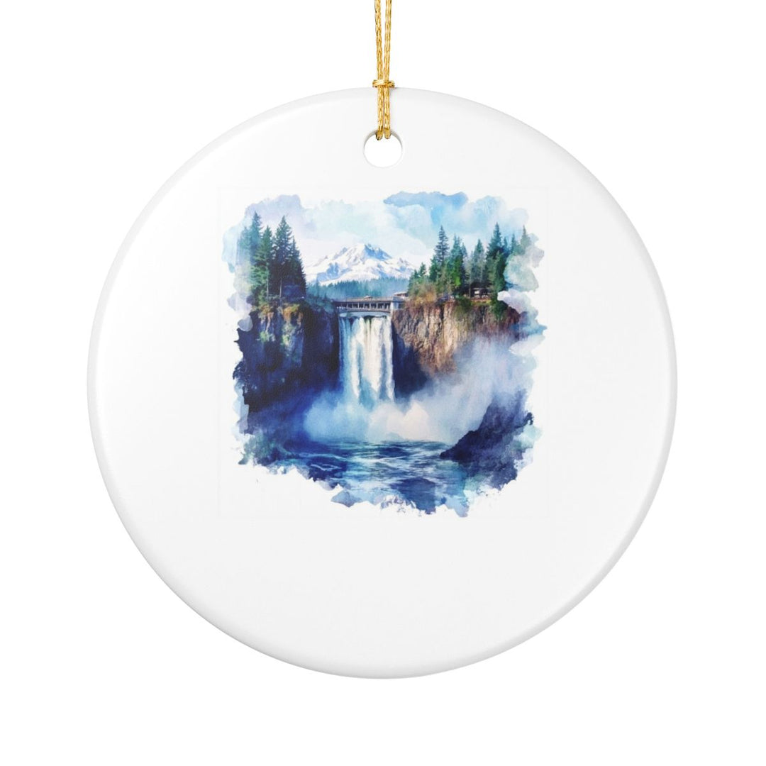 Snoqualmie Falls Ornament: Unique Snoqualmie Falls Souvenir, Snoqualmie Falls Xmas Decor, and Authentic Snoqualmie Falls Gift
