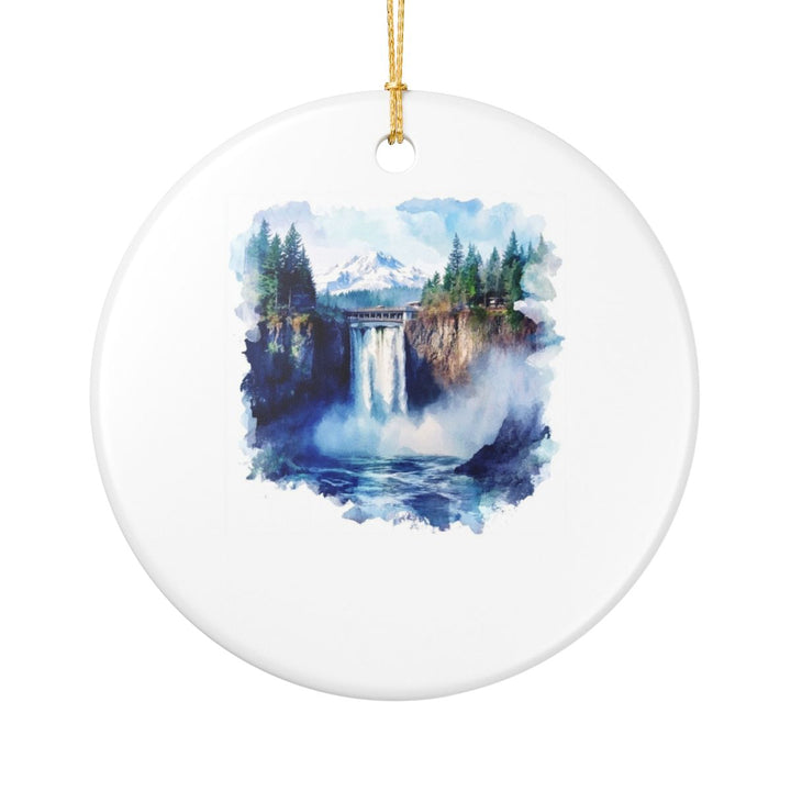 Snoqualmie Falls Ornament: Unique Snoqualmie Falls Souvenir, Snoqualmie Falls Xmas Decor, and Authentic Snoqualmie Falls Gift