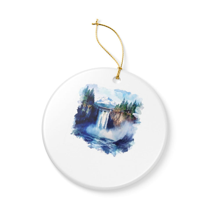Snoqualmie Falls Ornament: Unique Snoqualmie Falls Souvenir, Snoqualmie Falls Xmas Decor, and Authentic Snoqualmie Falls Gift