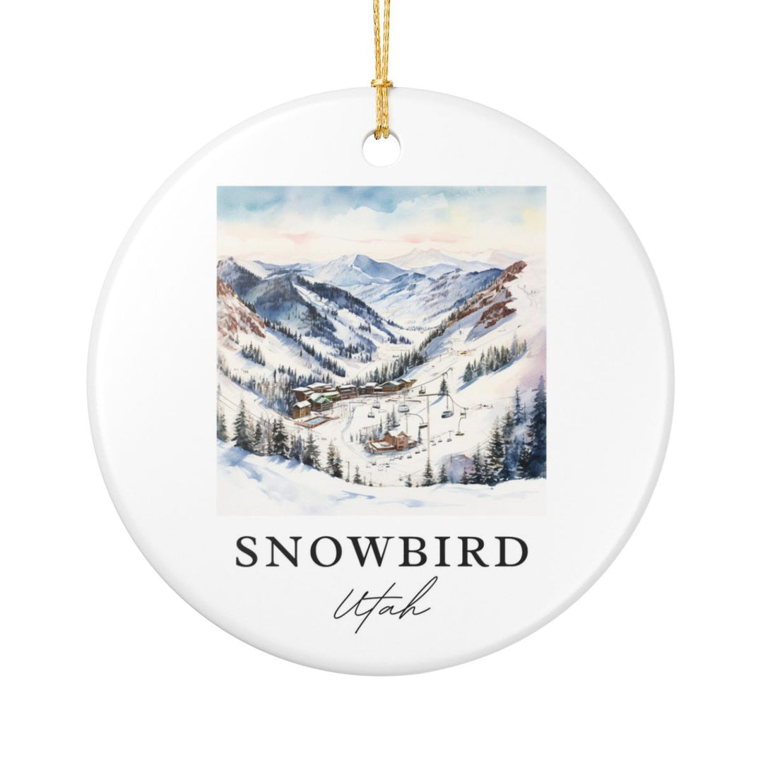 Snowbird Ski Area Utah Ornament: Unique Snowbird Ski Area Souvenir, Snowbird Ski Area Utah Xmas Decor, and Authentic Snowbird Ski Area Gift