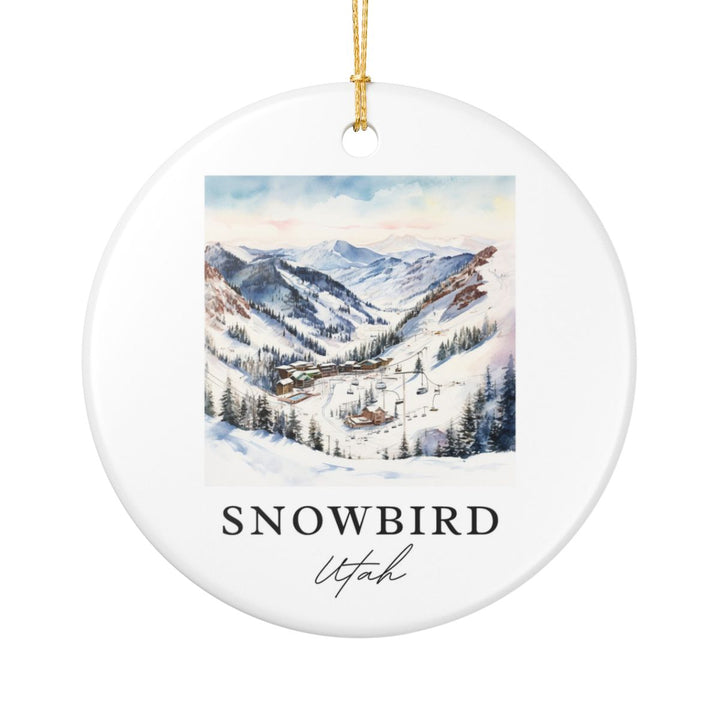 Snowbird Ski Area Utah Ornament: Unique Snowbird Ski Area Souvenir, Snowbird Ski Area Utah Xmas Decor, and Authentic Snowbird Ski Area Gift
