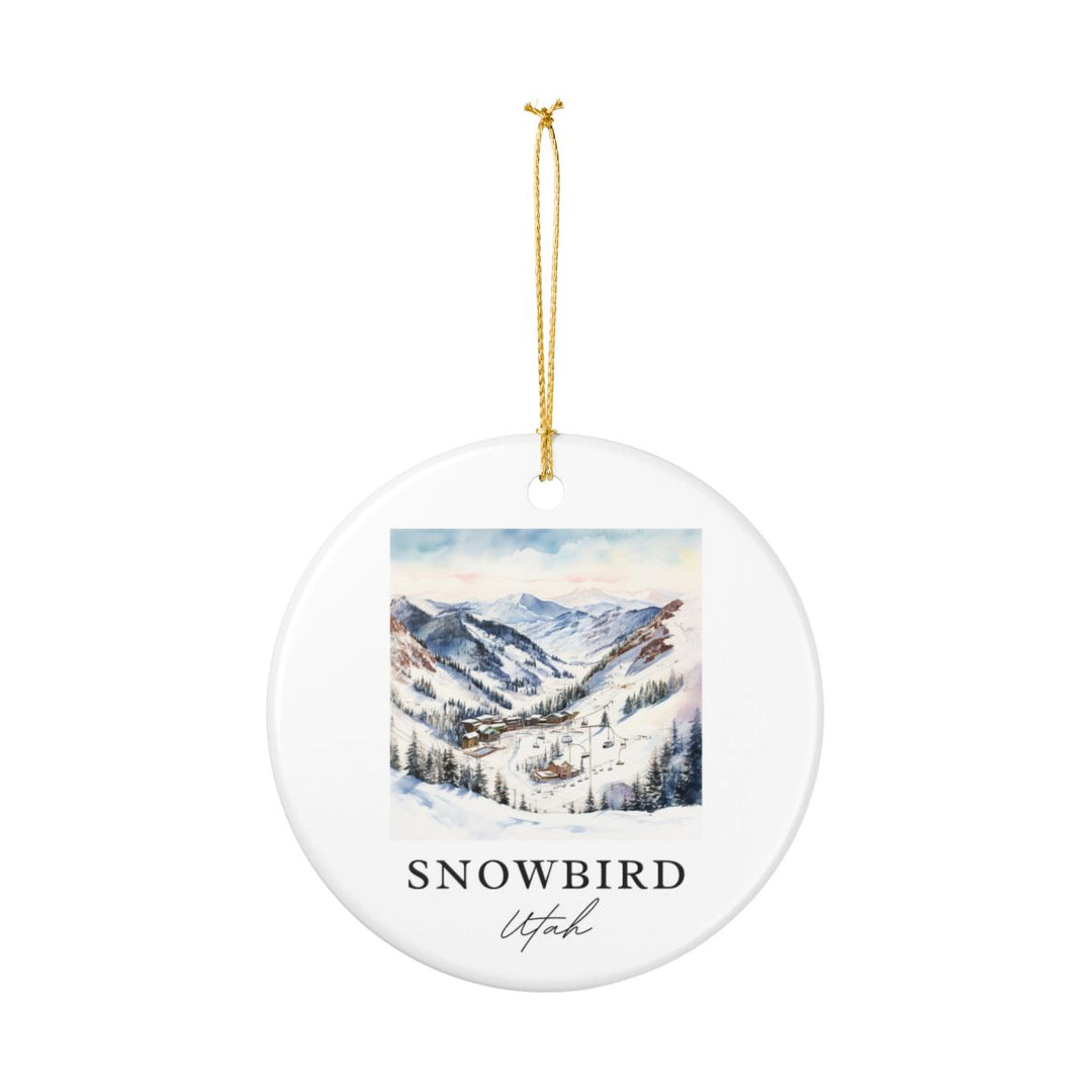 Snowbird Ski Area Utah Ornament: Unique Snowbird Ski Area Souvenir, Snowbird Ski Area Utah Xmas Decor, and Authentic Snowbird Ski Area Gift