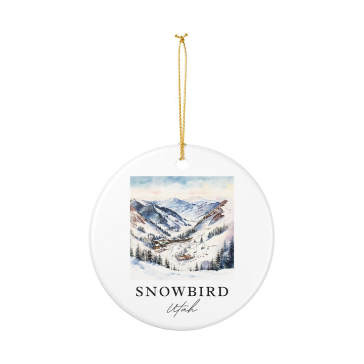Snowbird Ski Area Utah Ornament: Unique Snowbird Ski Area Souvenir, Snowbird Ski Area Utah Xmas Decor, and Authentic Snowbird Ski Area Gift