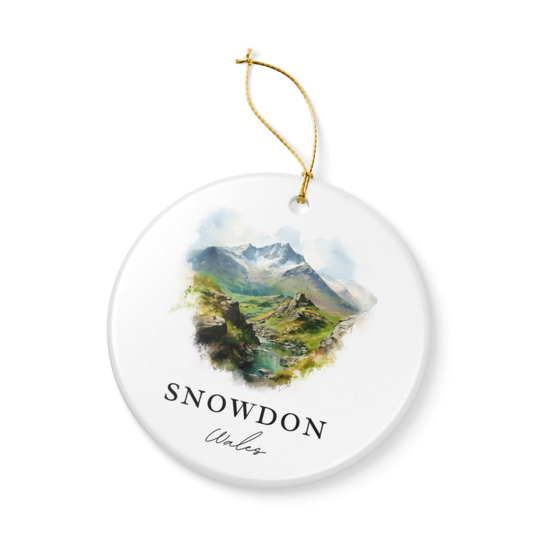 Snowdon Wales Ornament: Unique Snowdon Souvenir, Snowdon Wales Xmas Decor, and Authentic Snowdon Gift