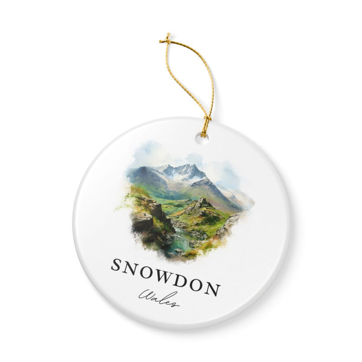 Snowdon Wales Ornament: Unique Snowdon Souvenir, Snowdon Wales Xmas Decor, and Authentic Snowdon Gift
