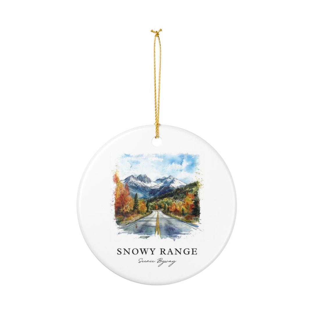 Snowy Range Scenic Byway Wyoming USA Ornament: Unique Snowy Range Scenic Byway Souvenir, Snowy Range Scenic Byway Wyoming Xmas Decor