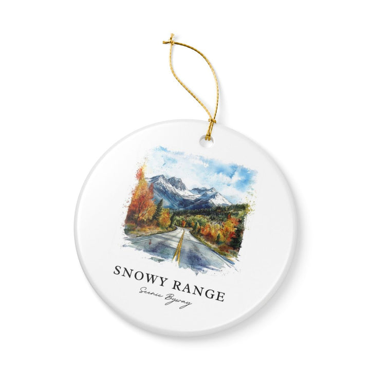 Snowy Range Scenic Byway Wyoming USA Ornament: Unique Snowy Range Scenic Byway Souvenir, Snowy Range Scenic Byway Wyoming Xmas Decor