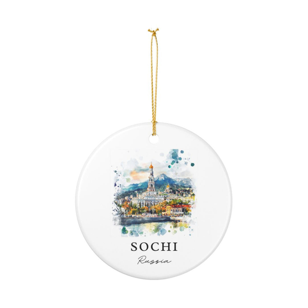Sochi Russia Ornament: Unique Sochi Souvenir, Sochi Russia Xmas Decor, and Authentic Sochi Gift