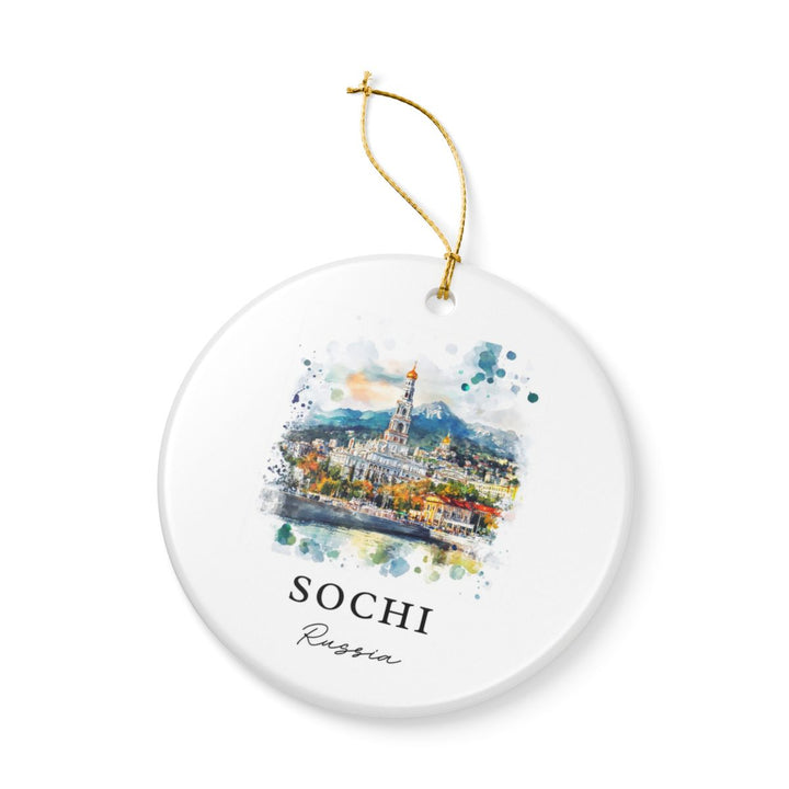 Sochi Russia Ornament: Unique Sochi Souvenir, Sochi Russia Xmas Decor, and Authentic Sochi Gift