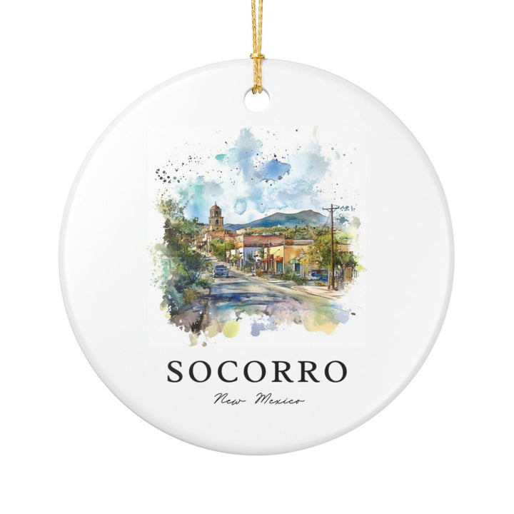 Socorro New Mexico USA Ornament: Unique Socorro Souvenir, Socorro New Mexico Xmas Decor, and Authentic Socorro Gift
