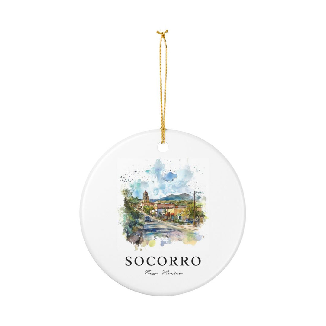 Socorro New Mexico USA Ornament: Unique Socorro Souvenir, Socorro New Mexico Xmas Decor, and Authentic Socorro Gift