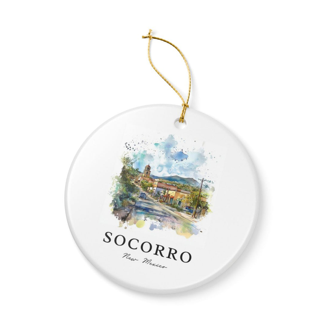 Socorro New Mexico USA Ornament: Unique Socorro Souvenir, Socorro New Mexico Xmas Decor, and Authentic Socorro Gift