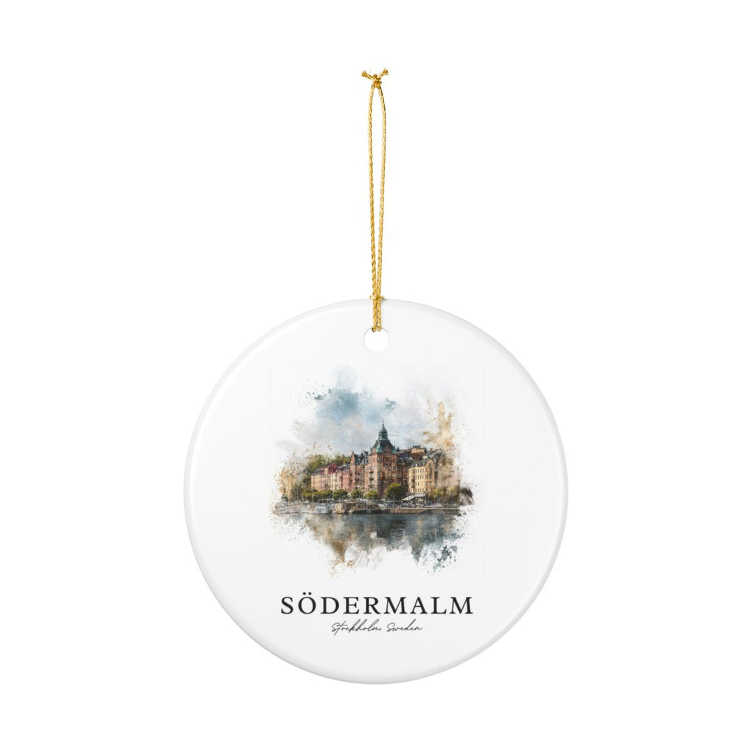 Södermalm Sweden Ornament: Unique Södermalm Souvenir, Södermalm Sweden Xmas Decor, and Authentic Södermalm Gift