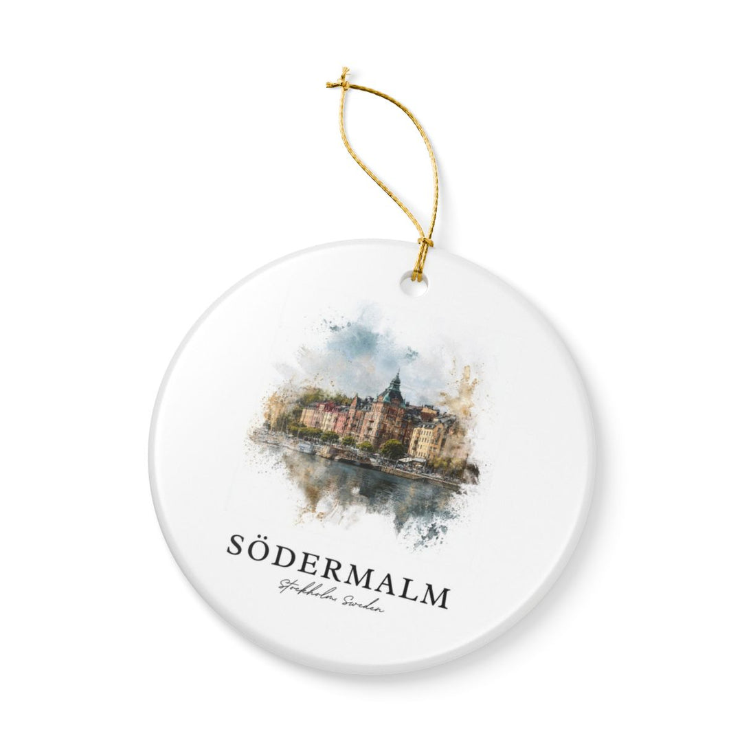 Södermalm Sweden Ornament: Unique Södermalm Souvenir, Södermalm Sweden Xmas Decor, and Authentic Södermalm Gift