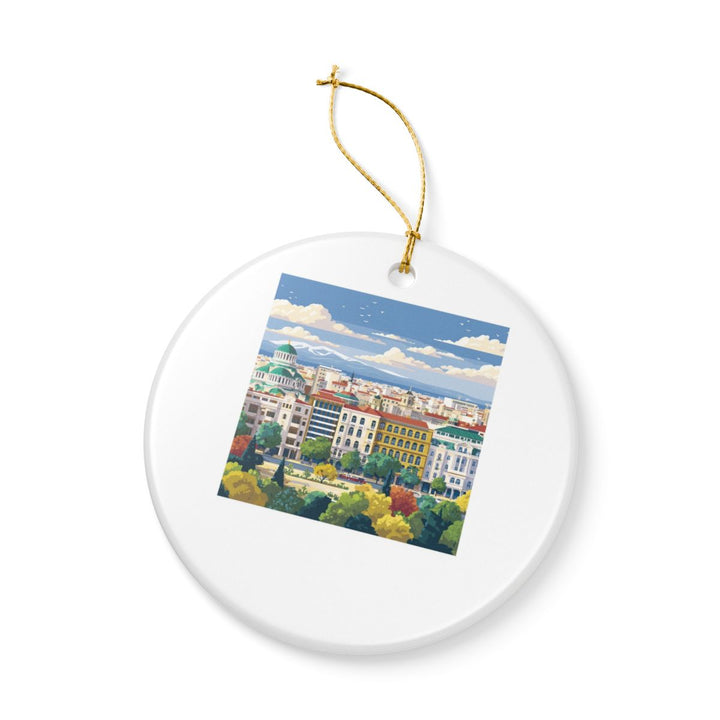 Sofia Bulgaria Ornament: Unique Sofia Souvenir, Sofia Bulgaria Xmas Decor, and Authentic Sofia Gift