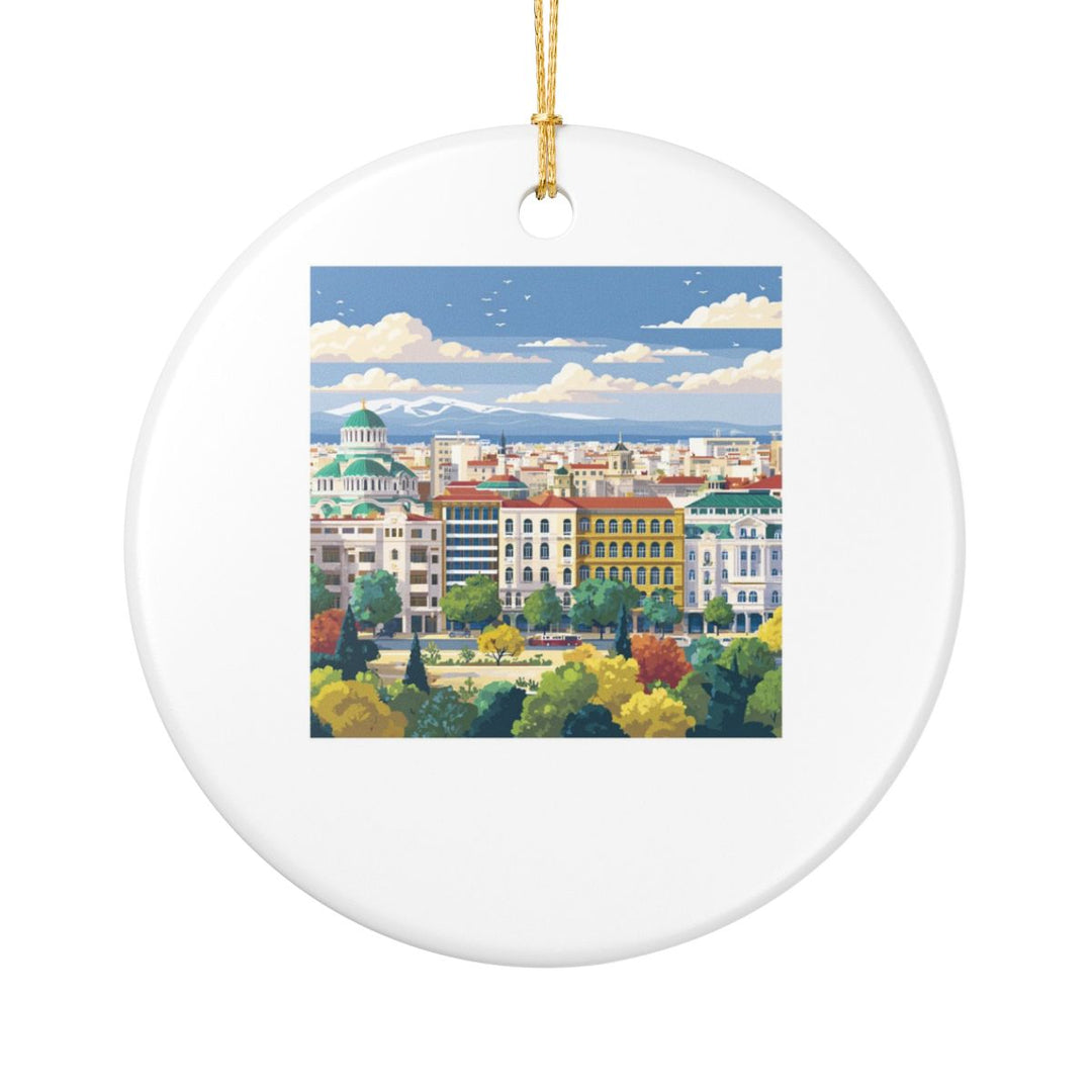 Sofia Bulgaria Ornament: Unique Sofia Souvenir, Sofia Bulgaria Xmas Decor, and Authentic Sofia Gift