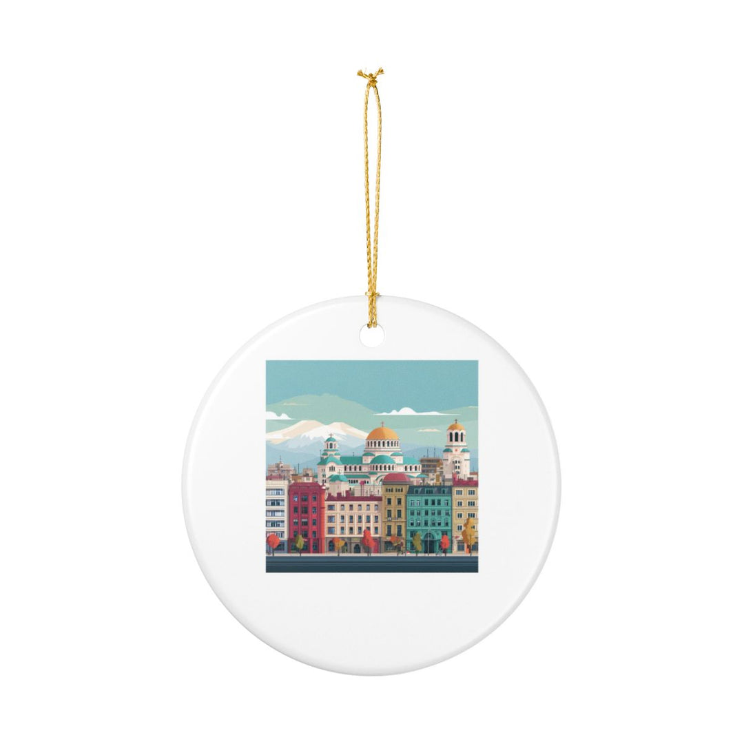 Sofia Bulgaria Ornament: Unique Sofia Souvenir, Sofia Bulgaria Xmas Decor, and Authentic Sofia Gift