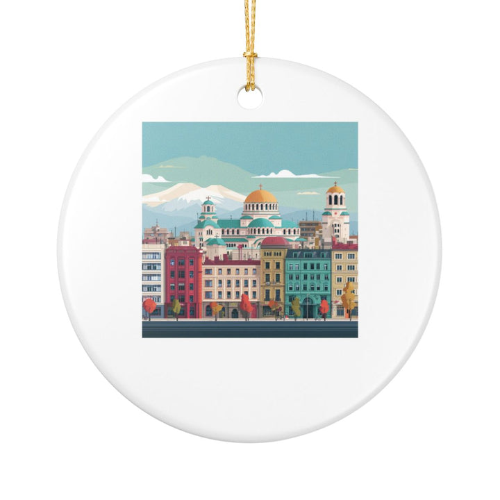 Sofia Bulgaria Ornament: Unique Sofia Souvenir, Sofia Bulgaria Xmas Decor, and Authentic Sofia Gift