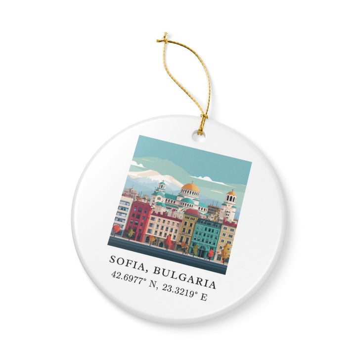 Sofia Bulgaria Ornament: Unique Sofia Souvenir, Sofia Bulgaria Xmas Decor, and Authentic Sofia Gift