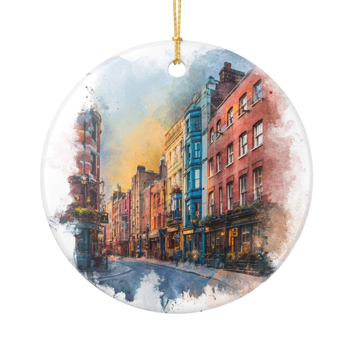 Soho London UK Ornament: Unique Soho London Souvenir, Soho London United Kingdom Xmas Decor, and Authentic Soho London Gift