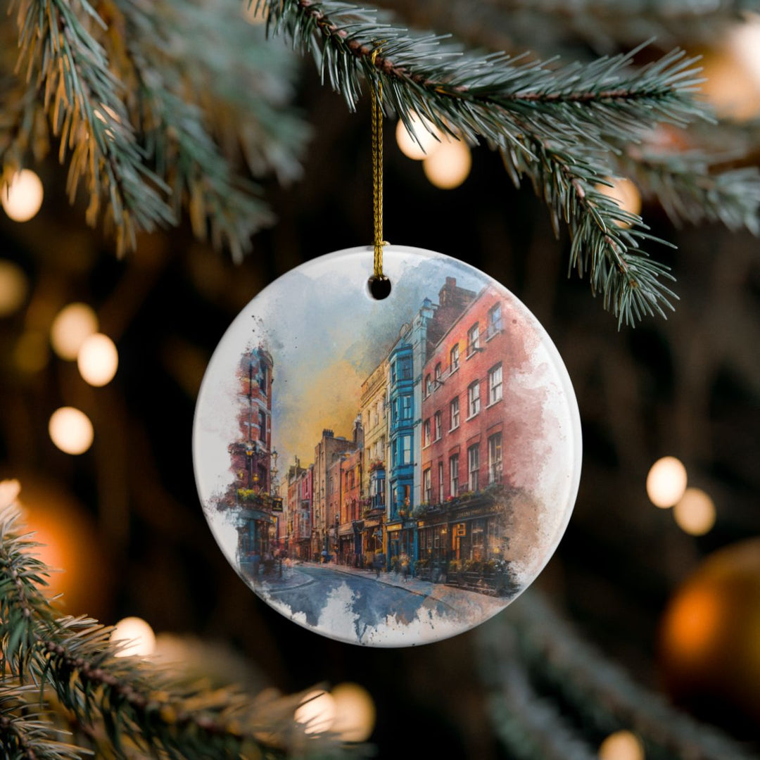 Soho London UK Ornament: Unique Soho London Souvenir, Soho London United Kingdom Xmas Decor, and Authentic Soho London Gift