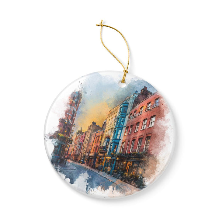 Soho London UK Ornament: Unique Soho London Souvenir, Soho London United Kingdom Xmas Decor, and Authentic Soho London Gift