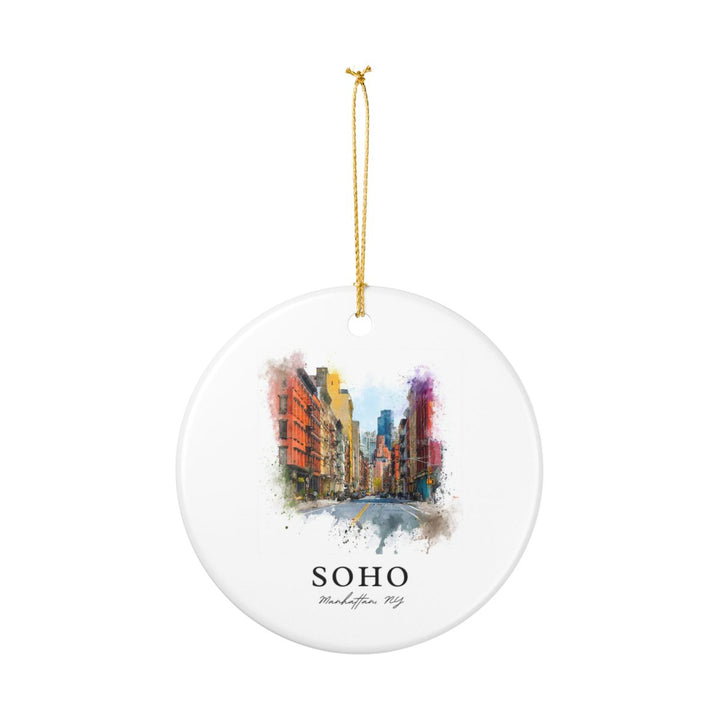 Soho New York Ornament: Unique Soho Souvenir, Soho New York Xmas Decor, and Authentic Soho Gift