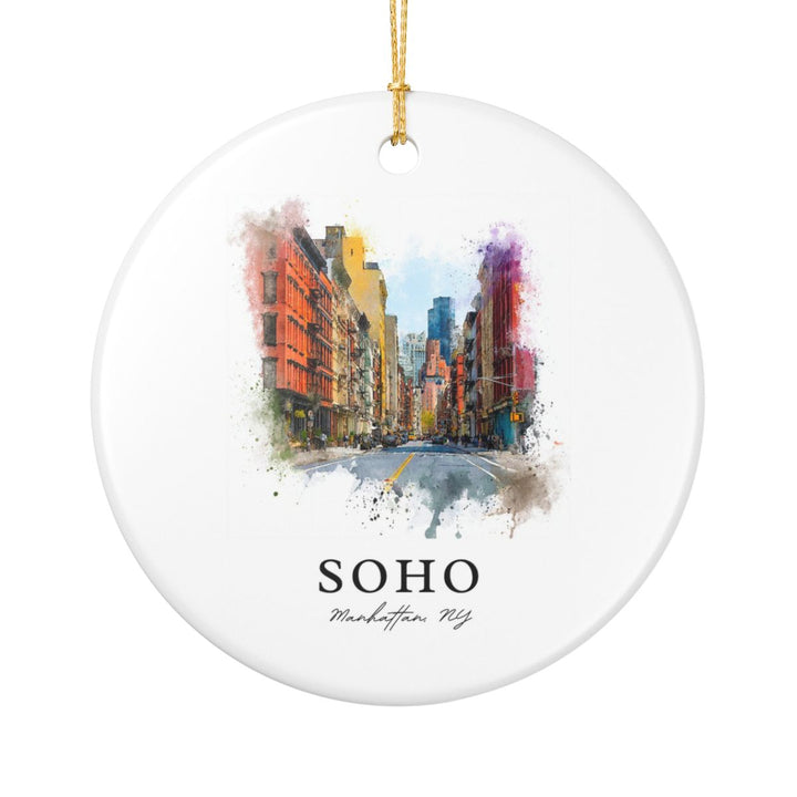 Soho New York Ornament: Unique Soho Souvenir, Soho New York Xmas Decor, and Authentic Soho Gift