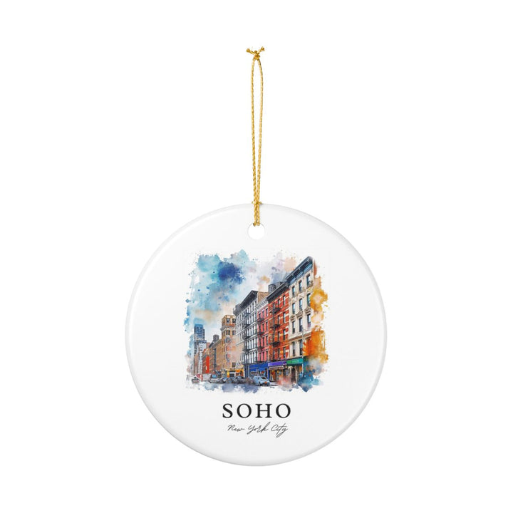 Soho NYC New York Ornament: Unique Soho NYC Souvenir, Soho NYC New York Xmas Decor, and Authentic Soho NYC Gift