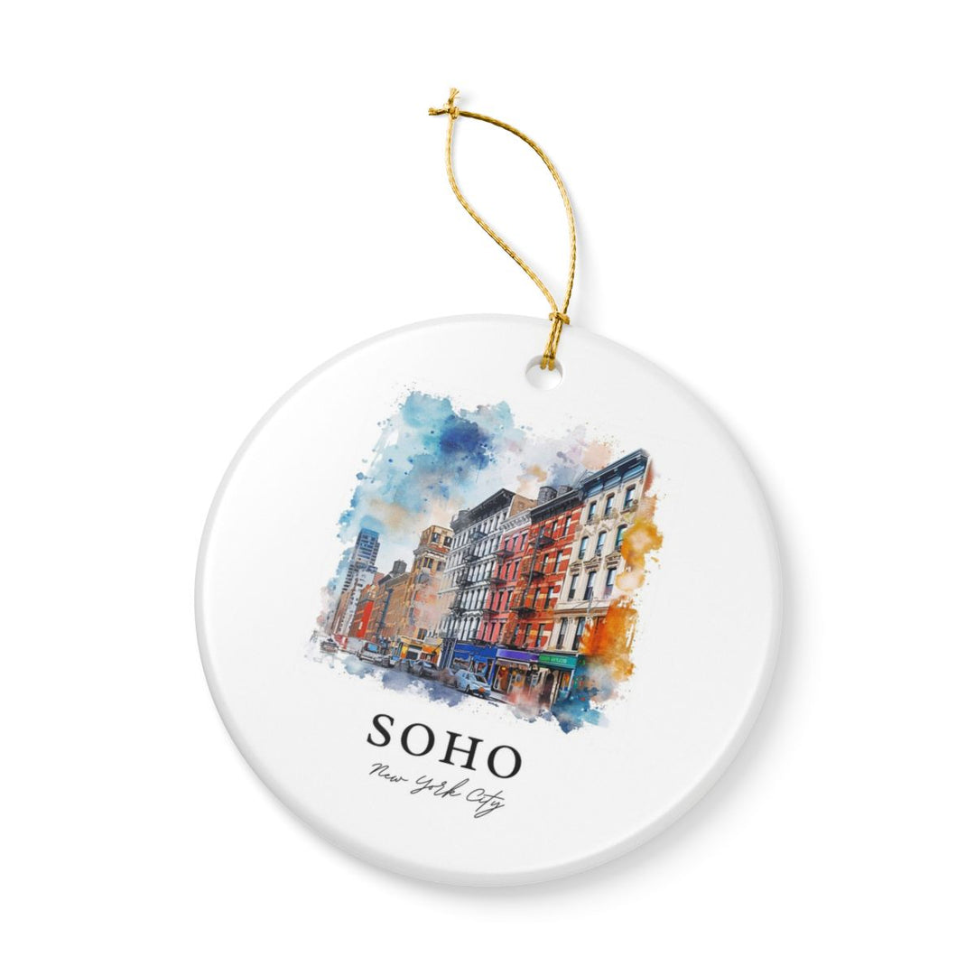 Soho NYC New York Ornament: Unique Soho NYC Souvenir, Soho NYC New York Xmas Decor, and Authentic Soho NYC Gift