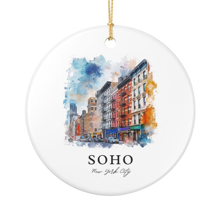 Soho NYC New York Ornament: Unique Soho NYC Souvenir, Soho NYC New York Xmas Decor, and Authentic Soho NYC Gift