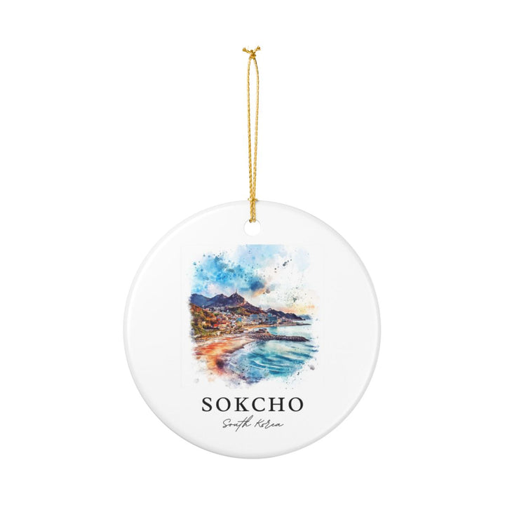 Sokcho South Korea Ornament: Unique Sokcho Souvenir, Sokcho South Korea Xmas Decor, and Authentic Sokcho Gift