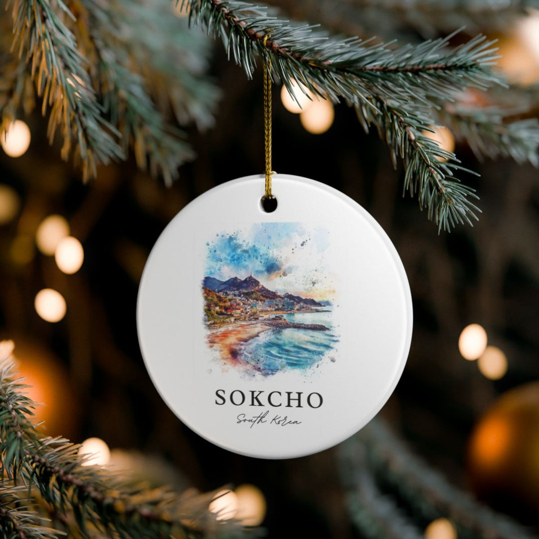 Sokcho South Korea Ornament: Unique Sokcho Souvenir, Sokcho South Korea Xmas Decor, and Authentic Sokcho Gift