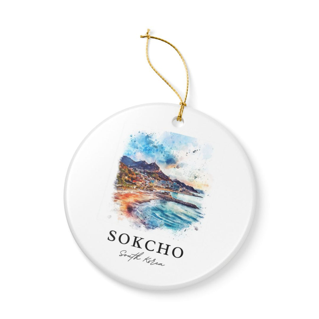 Sokcho South Korea Ornament: Unique Sokcho Souvenir, Sokcho South Korea Xmas Decor, and Authentic Sokcho Gift