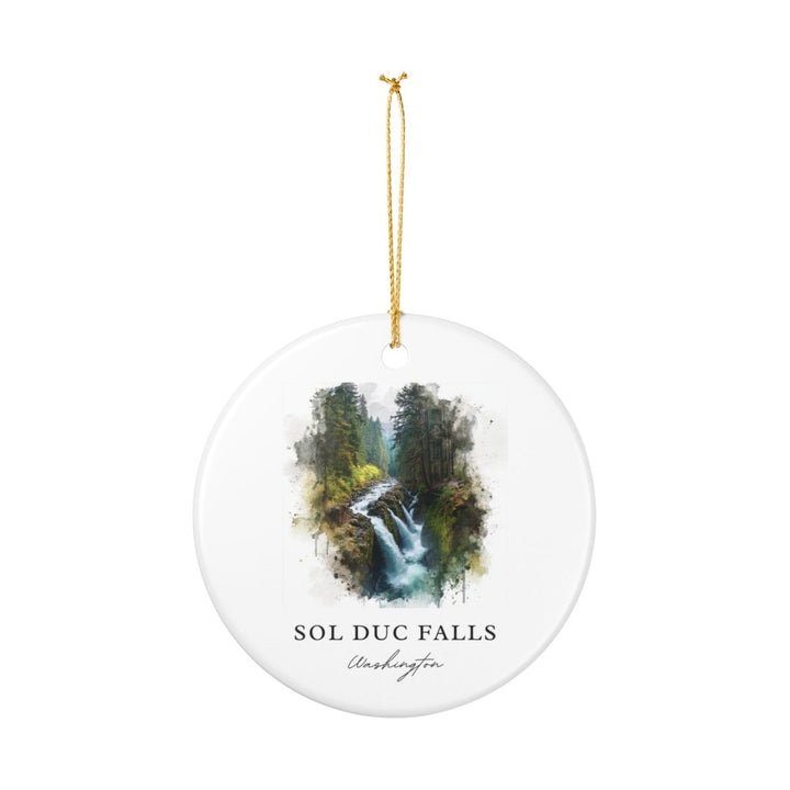 Sol Duc Falls Washington USA Ornament: Unique Sol Duc Falls Souvenir, Sol Duc Falls Washington Xmas Decor, and Authentic Sol Duc Falls Gift