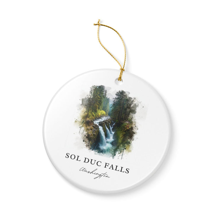 Sol Duc Falls Washington USA Ornament: Unique Sol Duc Falls Souvenir, Sol Duc Falls Washington Xmas Decor, and Authentic Sol Duc Falls Gift